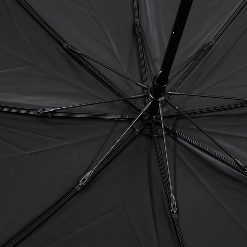 サンバリア 完全遮光折日傘 美品 2段折 白黒ストライプ UV