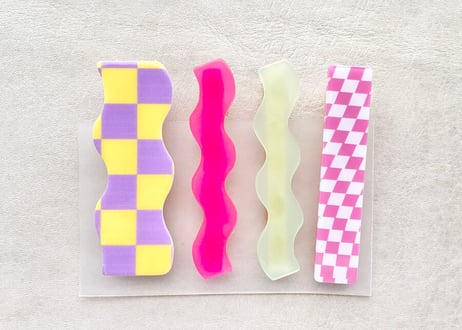 Wave Hair Pins ( 4 piece set )