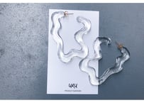 Square Shape Hoop Earrings(Clear)