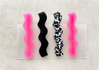 Wave Hair Pins ( 4 piece set ) C