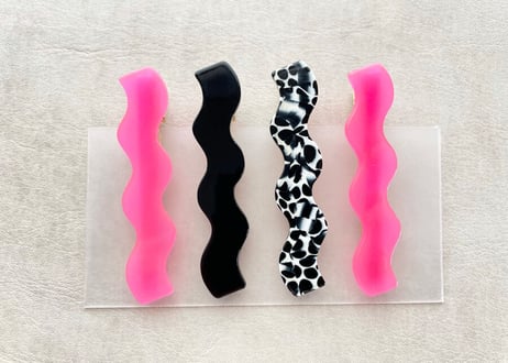 Wave Hair Pins ( 4 piece set ) C