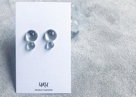 Clear Drip Earrings