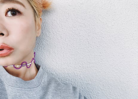 【Casual Choker "TOY"】Light Yellow 01