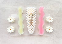 Wave Hair Pins ( 4 piece set )