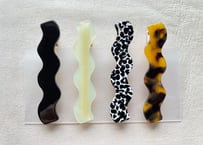 Wave Hair Pins ( 4 piece set ) G