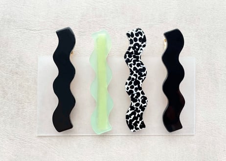 Wave Hair Pins ( 4 piece set ) F