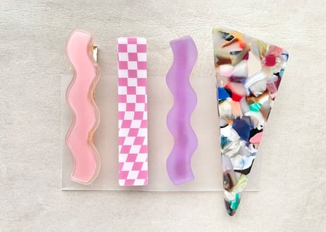 Wave Hair Pins ( 4 piece set )