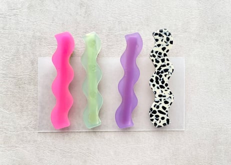 Wave Hair Pins ( 4 piece set ) A