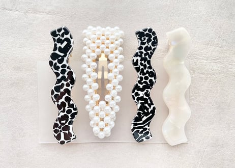 Wave Hair Pins ( 4 piece set )