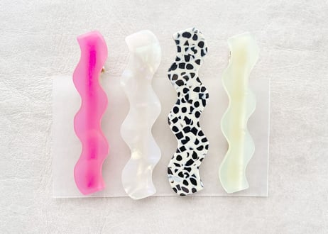 Wave Hair Pins ( 4 piece set ) N