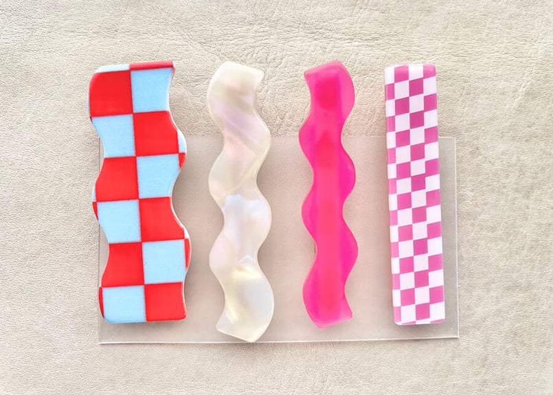 Wave Hair Pins ( 4 piece set ) | URU PRODUCT&DE