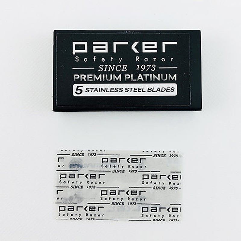 両刃カミソリ用替刃 5pcs PARKER SAFETY RAZOR(パーカー)製 / ポスト
