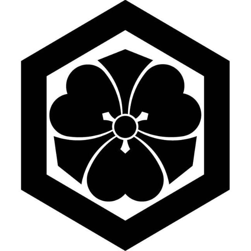 か 93 六角に剣片喰 | 株式会社オゼキ 家紋見本帳