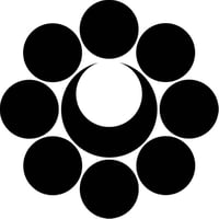 ほ　373　八曜に月