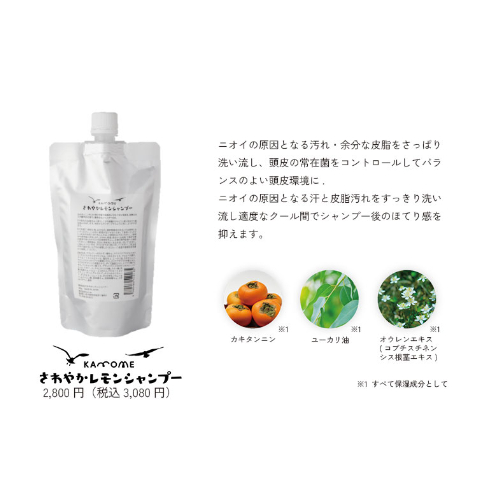 KAMOME さわやかレモンシャンプー 300g | スパニストが選ぶヘアケアの