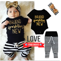 ▷◁ BRAND ボーダー 半袖 ロンパースセットアップ リボンターバン付き▷◁