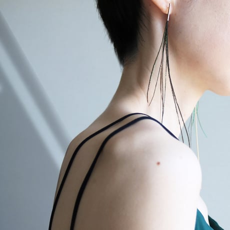 feather Earring クジャクロング