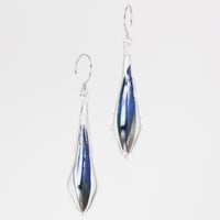 Ornament glass Earrings クジャク ピアス/イヤリング