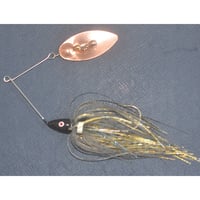 異次元の体験へようこそ！打撃音の衝撃！カバースピナーベイティング！【フィッシングエルモ・オリジナル「マグニフィセント・ジングルジャングル」スピナーベイト3/8oz 】ゴールドギル