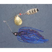 困った時にお使いください！The DOLLAR SPINNERBAIT!【フィッシングエルモ・オリジナルスピナーベイト 「リップル DOLLARベイト」1/4ozCR34HG 】ブルーパープルシャッド