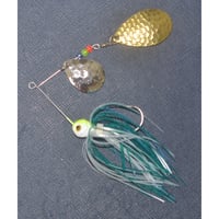 全米プロの秘密！The DOLLAR SPINNERBAIT!【フィッシングエルモ・オリジナルスピナーベイト ビルローウェン DOLLARベイト3/8oz LOW CI356HXH】グリーンパール