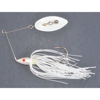 異次元の体験へようこそ！打撃音の衝撃！カバースピナーベイティング！【フィッシングエルモ・オリジナル「マグニフィセント・ジングルジャングル」スピナーベイト3/8oz 】ピュアホワイト