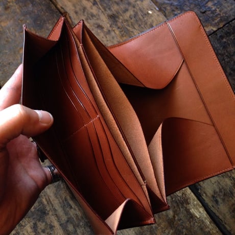 CALIFORNIA HARVEST / LONG WALLET (MARRON)