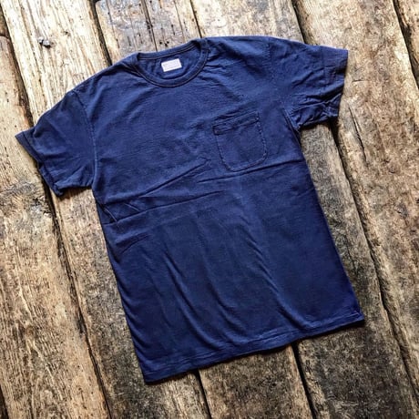 STEVENSON OVERALL CO. / Indigo Crew Neck T-shirt
