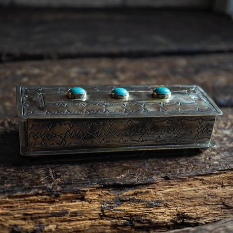 J.Alexander / STAMPED EYEWEAR BOX W-TURQUOISE