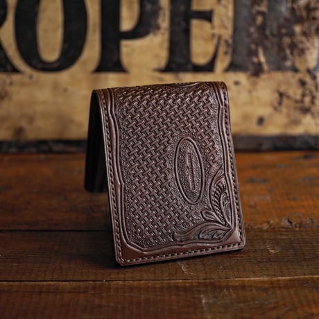 DEER HORN SMITHS Leather / CRAFT BILLFOLD "BROWN"