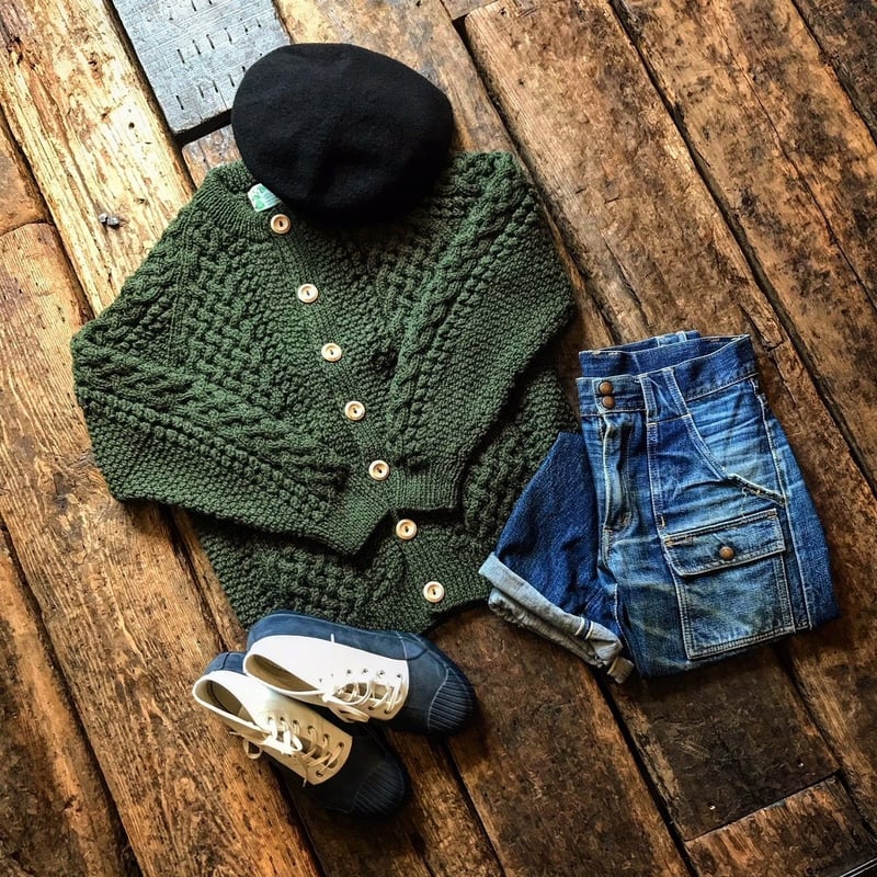 INVERALLAN 4A Golfer Cardigan ウール レッド INVERALLAN 4A Golfer Cardigan ウール レッド INVERALLAN 4A Golfer