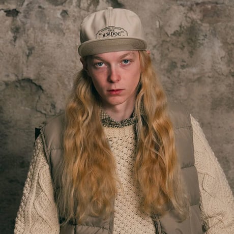 THE.H.W.DOG & CO. / TRUCKER CAP -BEIGE-