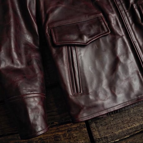 Aero Leather / LOGN HALF BELT -Cordovan-