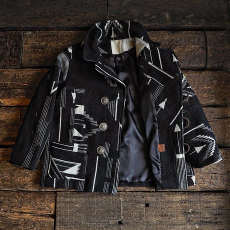 Earth spirit Original / PATCHWORK WOOL BLANKET JACKET -CH-Special-