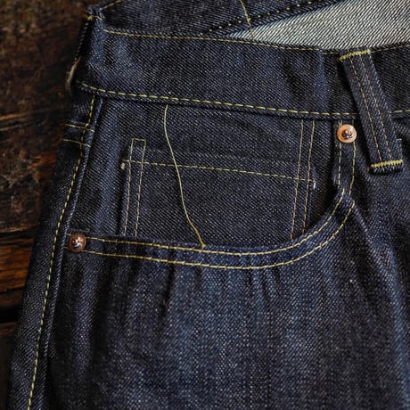 FULLCOUNT / WWII Model Brown Cotton Denim Pants(Non Wash)