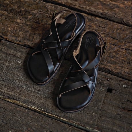 LIGHT MARKER ／ RISHIKESH SANDAL（BLACK CHROMEXCEL）