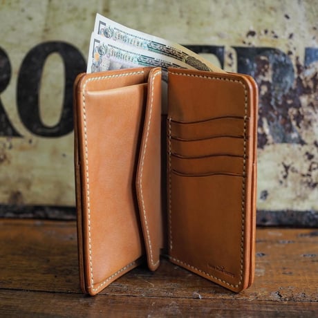 DEER HORN SMITHS Leather／CRAFT MIDDLE WALLET ”TAN"