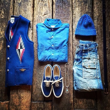FULLCOUNT / INDIGO RIB WATCH CAP