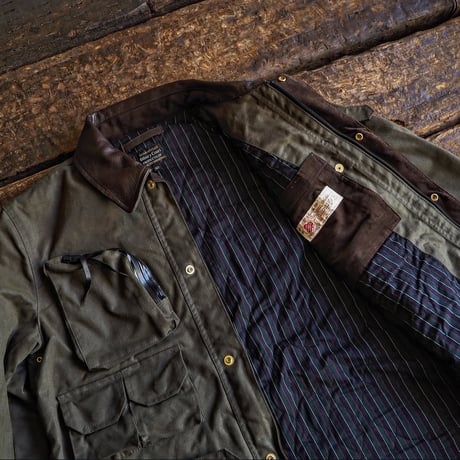 BiburyCourt／WAXED COTTON FIELD JACKET -Olive-