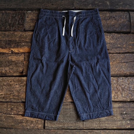 HAVERSACK ／ Selvedge Denim High Waist Cropped Wide Pants