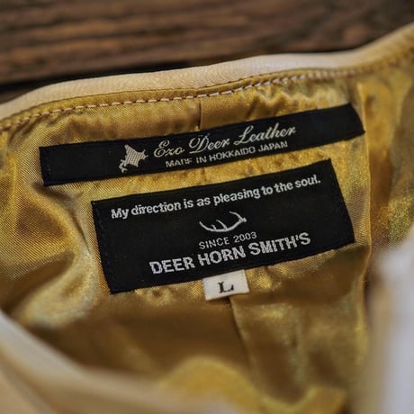 DEER HORN SMITH’S / NO COLLAR JACKET "DEER LEATHER"