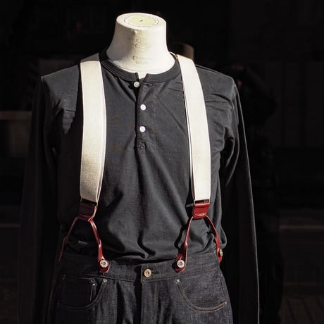 FULLCOUNT / Suspenders "Ecru"