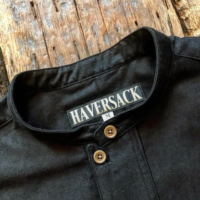 HaverSack ATTIRE ハバーサック リネンサファリジャケット M 黒 HaverSack ATTIRE ハバーサック リネンサファリジャケット M 黒
