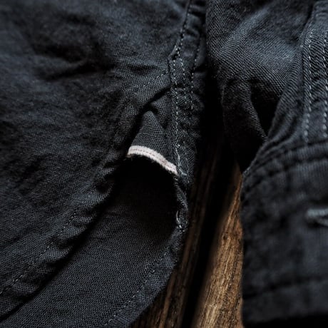 FULL COUNT / Stand Collar Chambray Shirt