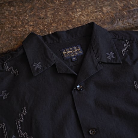 PENDLETON / EMB OPENCOLLAR SHIRT "OX BOW"