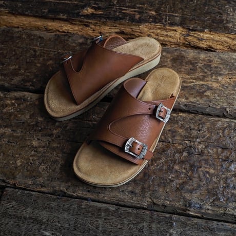 LIGHT MARKER ／ DOUBLE MONK STRAP SANDAL -Special Buckle-