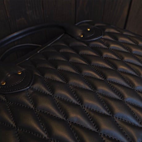 DEER HORN SMITH'S ／ DIA STITCH LEATHER BAG -Mini-