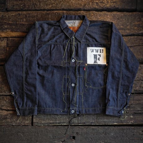 FULLCOUNT / WWII Model Brown Cotton Denim Jacket (Non Wash)