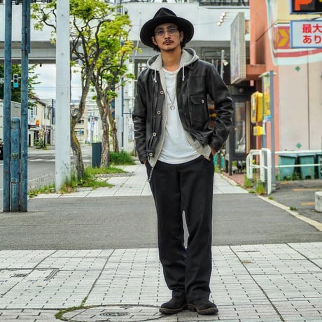 HBHS × DEER HORN SMITH'S /  TYPE-1 LEATHER JACKET "Ezo Deer Leather"
