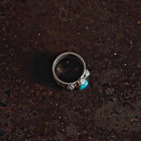 Henry Mariano ／  STAM WORK TURQUOISE RING -Turquoise Mountain- "18"
